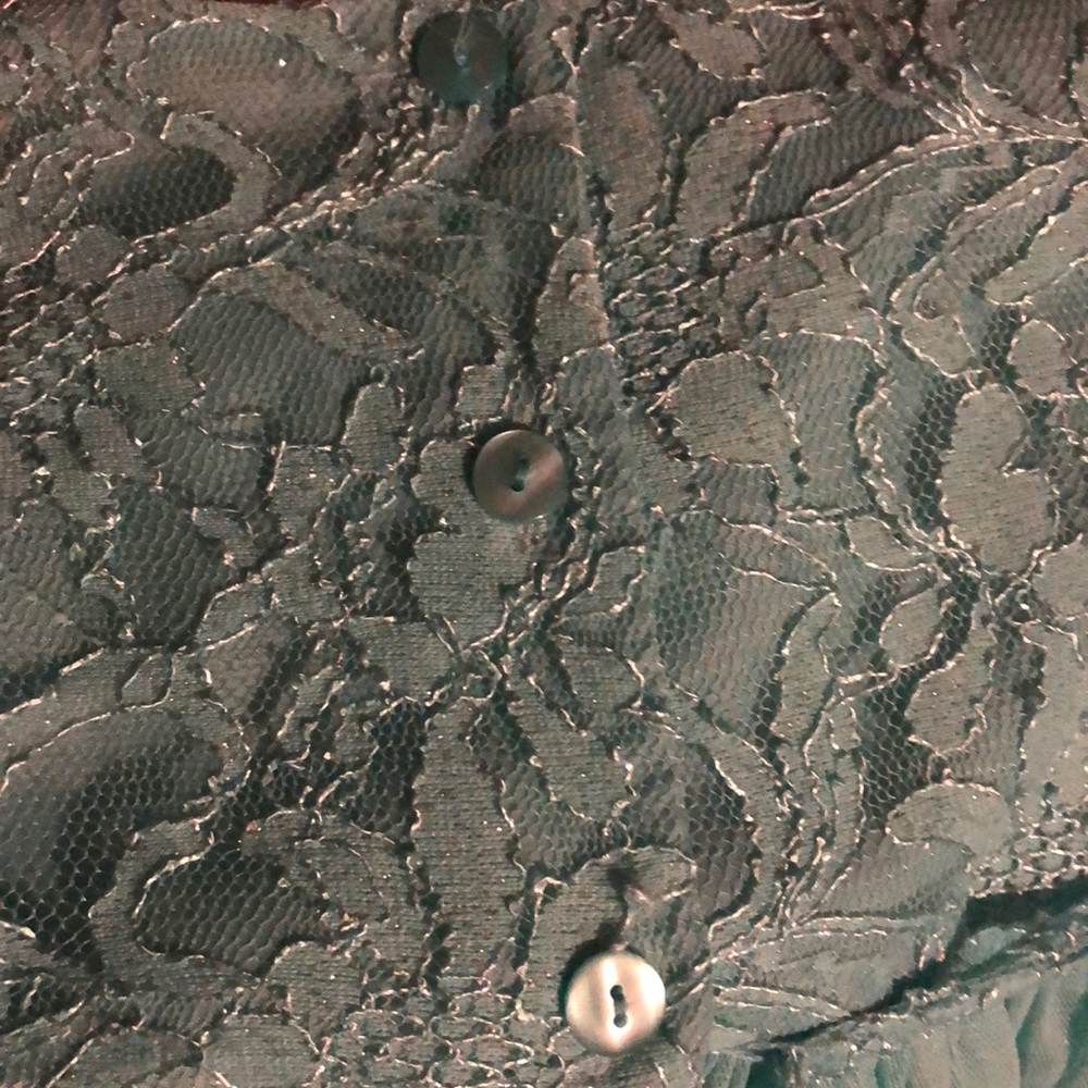 Teal dress with sparkles and rhinestones - Picture 5 of 7